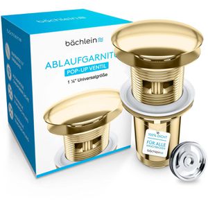 Ablaufgarnitur Bächlein Pop Up Ventil, aus Messing