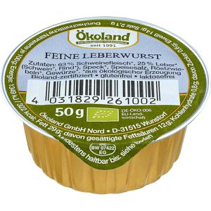 Produktbild für Wurstkonserve Ökoland Feine Leberwurst, BIO