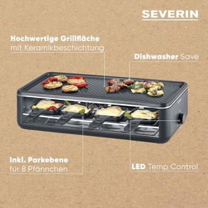 Produktbild für Raclette-Grill Severin Black Line Lite RG 2365, für 8 Personen