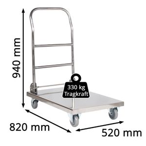 Produktbild für Transportwagen Royal-Catering RCFT-1, aus Edelstahl