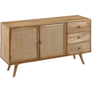 Produktbild für Sideboard Wohnling WL6.159, aus Massivholz, mango