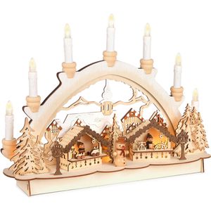 Produktbild für Schwibbogen BRUBAKER 5041, Weihnachtsmarkt