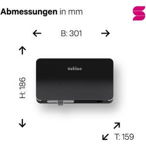 Produktbild für Toilettenpapierspender Satino Hyginity, 333427, MT1