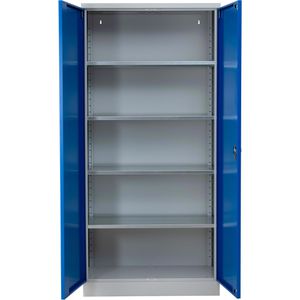 Werkzeugschrank G-Office FLC.196/NV, aus Metall, grau / blau