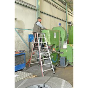 Produktbild für Stehleiter Hymer 802432, beidseitig begehbar