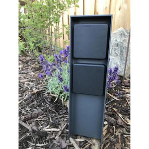 Produktbild für Gartensteckdose Bold Abano, anthrazit, anschraubbar