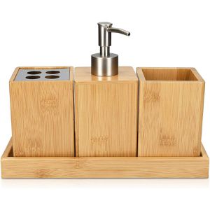 Produktbild für Badaccessoires-Set Navaris 50084.04, 4-teilig