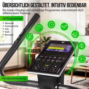 Produktbild für Ergometer Christopeit ECO 1000 10kg Schwungmasse, Upright-Bike
