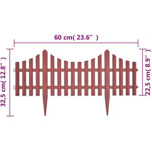 Produktbild für Rasenkante vidaXL 41228, braun, UV-beständig, flexibel