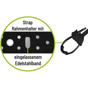 Produktbild für Rahmenhalter EUFAB Strap 11652, für Fahrradträger mit Schloss