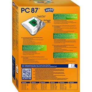 Produktbild für Staubsaugerbeutel Swirl PC 87 (PC 90) MicroPor Plus