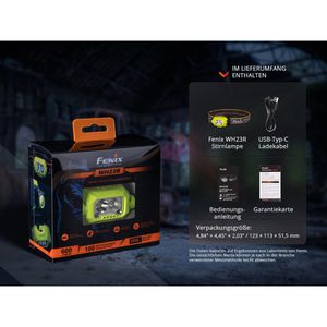 Produktbild für Stirnlampe Fenix WH23R LED, wiederaufladbar