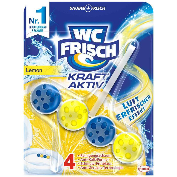 WC-Frisch WC-Duftspüler Kraft Aktiv Lemon, Lufterfrischer Effekt