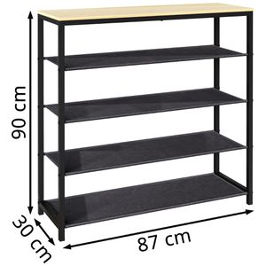 Produktbild für Schuhregal VCM Taliro, aus Metall