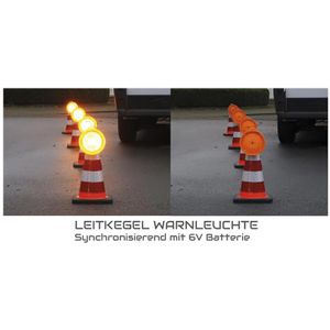 Produktbild für Warnleuchte UvV UVCOSL40, orange, mit 180° LED
