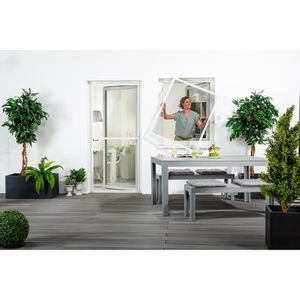 Produktbild für Fliegengitter Culex Teleskop-Fensterbausatz Pro, weiß