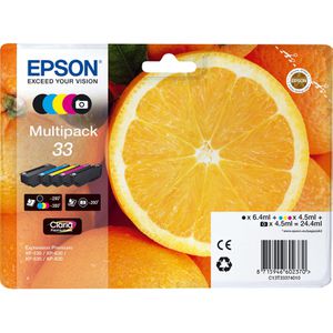 Produktbild für Tinte Epson 33 C13T333740 Orange, Multipack