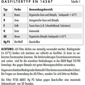 Produktbild für Atemschutzfilter Moldex EasyLock Gasfilter, 950001
