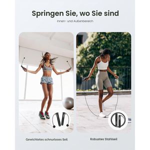 Produktbild für Springseil RENPHO Smart, Stahlseil mit Kugellager, App-fähig