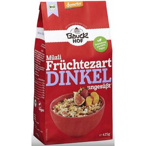 Müsli Bauckhof Dinkelmüzli Früchtezart demeter, BIO