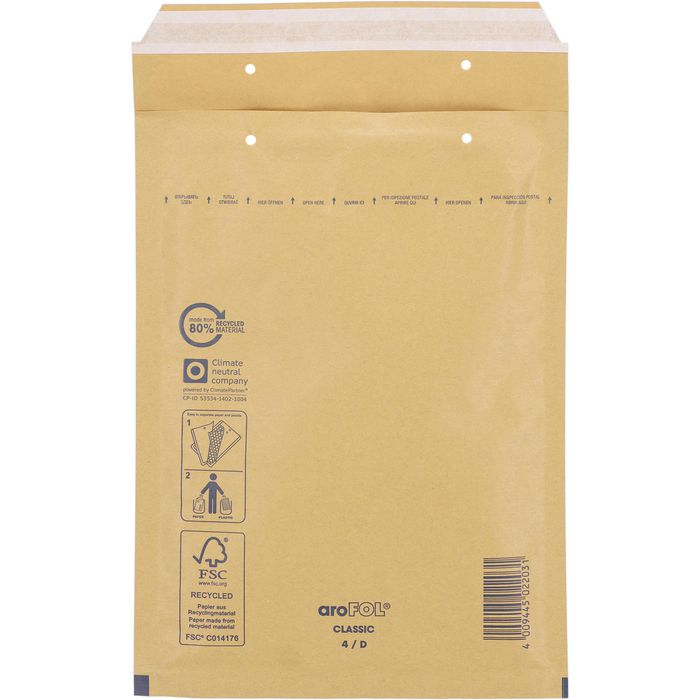 Luftpolstertaschen 100x Braun - Ideal Für Büchersendungen & Pakete