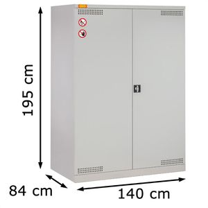 Produktbild für Umweltschrank CEMO Fassschrank 14/20, 11567, grau