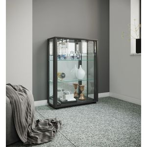 Produktbild für Glasvitrine VCM Sintalo, mit Spiegelrückwand, stehend