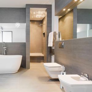 Produktbild für WC-Bürste Relaxdays rund, silber