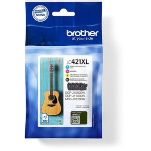 Produktbild für Tinte Brother LC-421XLVAL Value Pack