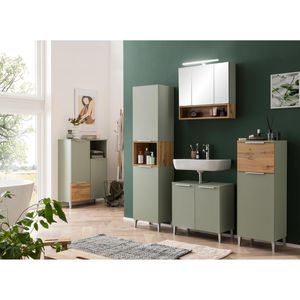 Produktbild für Badschrank Schildmeyer Smilla 154225, mit 4 Füßen, pistazie