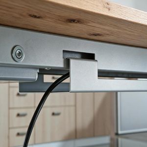 Produktbild für Schreibtisch Hammerbacher XMST 29368, asteiche, mit Sideboard