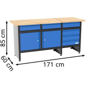 Produktbild für Werkbank Güde GW 6/2 XL, 40481, blau
