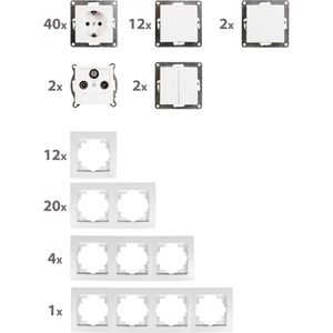 Produktbild für Steckdosen-Schalter-Set McPower Flair