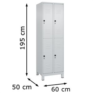 Produktbild für Spind CP-Möbel Classic PLUS, lichtgrau
