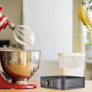 Produktbild für Backform Relaxdays quadratisch, mit Flachboden, Stahl, 3-tlg.