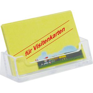 Böttcher-AG Visitenkartenhalter Kunststoff, glasklar, 1 Fach für 50 Karten