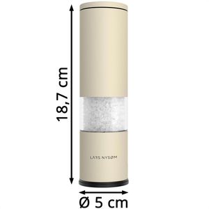 Produktbild für Gewürzmühle LARS-NYSØM Lagom Almond Beige, Höhe 18,7 cm