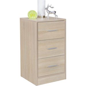 Nachttisch Wohnling Foggia, WL5.156, eiche, aus Holz, stehend