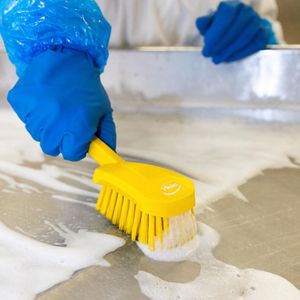 Produktbild für Scheuerbürste Vikan Handbürste mit kurzem Stiel, Kunststoff