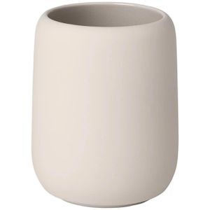 Zahnputzbecher Blomus Sono Moonbeam, beige, aus Keramik