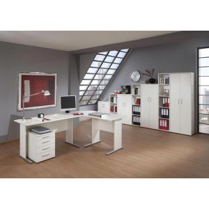 Produktbild für Schreibtisch Möbelpartner Serie 200, weiß