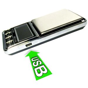 Produktbild für Taschenwaage Dipse USB, 1053, Teilung 0,01 g