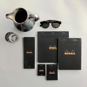 Produktbild für Notizblock Rhodia 186009C, schwarz, A4
