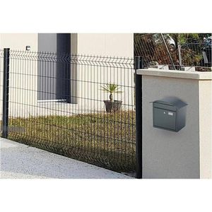 Produktbild für Briefkasten SafePost ScanPro 948 RAL 7016 anthrazit, aus Stahl