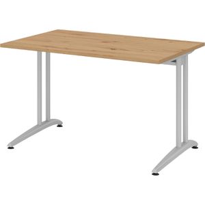 Produktbild für Schreibtisch Hammerbacher B-Serie, asteiche / silber