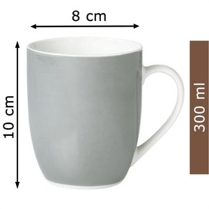 Produktbild für Kaffeebecher Van-Well Vario grau, 300ml
