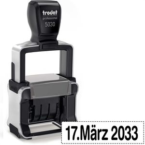 Datumstempel Trodat 5030 Professional, schwarz, selbstfärbend