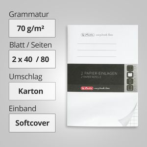 Produktbild für Notizbuch Herlitz Refill my.book flex, 50034154, Softcover