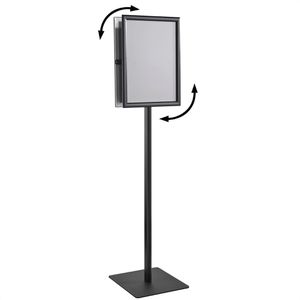 Produktbild für Infoständer Böttcher-AG Classic aus Aluminium, schwarz, A3