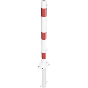 Produktbild für Absperrpfosten Schake 460FUHB+1, 1 Öse, rot/weiß, aus Metall